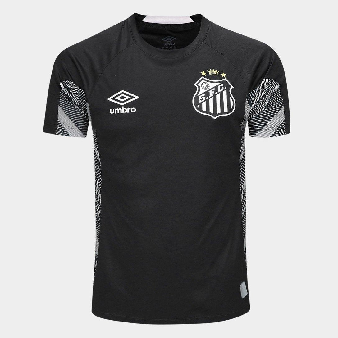 Camisa Santos 25/26 Goleiro Umbro Masculina - Preto+Bege