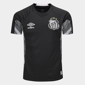 Camisa Santos 25/26 Goleiro Umbro Masculina - Preto+Bege
