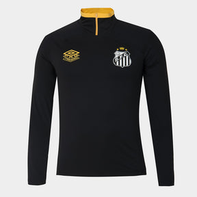 Blusa Santos 25/26 Treino Umbro Masculina - Preto+Amarelo