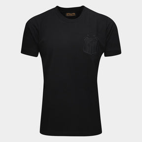 Camisa Santos Monocromatica Masculina - Preto