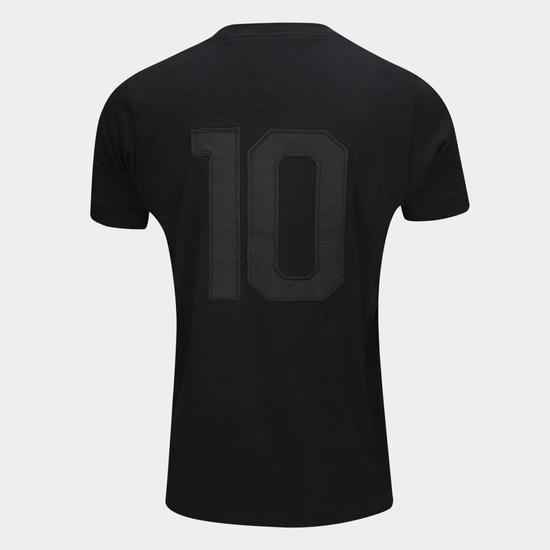 Camisa Santos Monocromatica Masculina - Preto