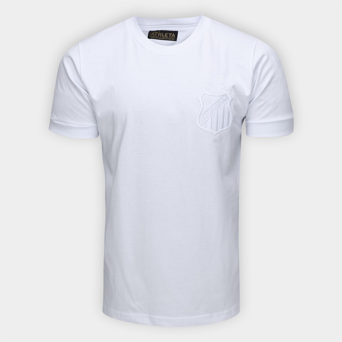 Camisa Santos Monocromatica Masculina - Branco