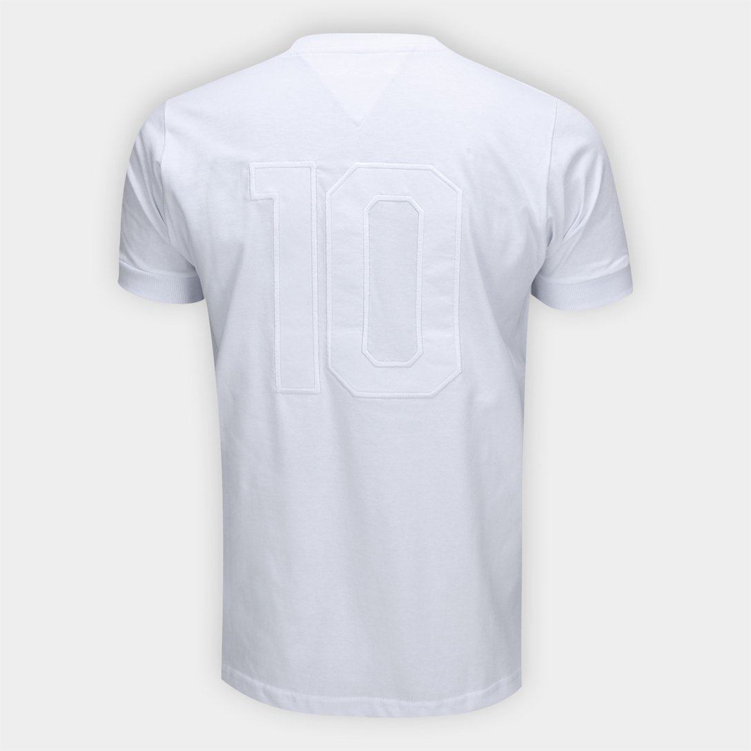 Camisa Santos Monocromatica Masculina - Branco