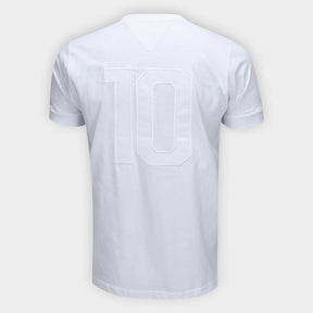 Camisa Santos Monocromatica Masculina - Branco