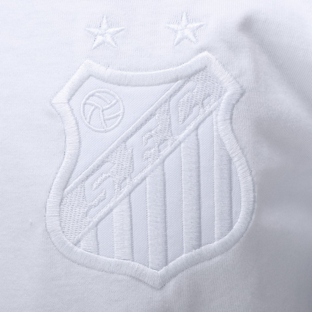 Camisa Santos Monocromatica Masculina - Branco