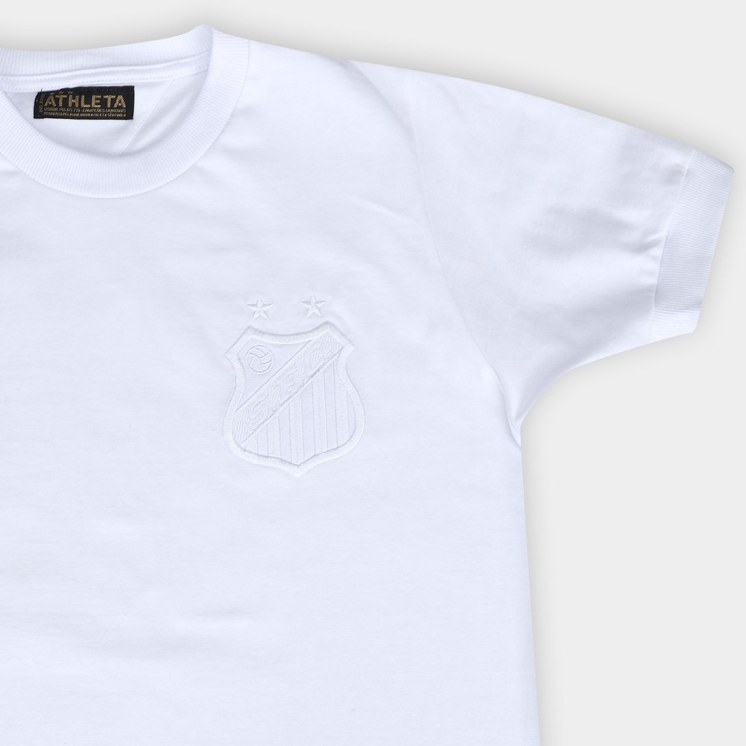 Camisa Santos Monocromatica Masculina - Branco